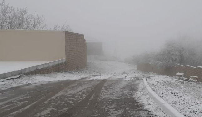 Azərbaycana qar yağdı - Foto