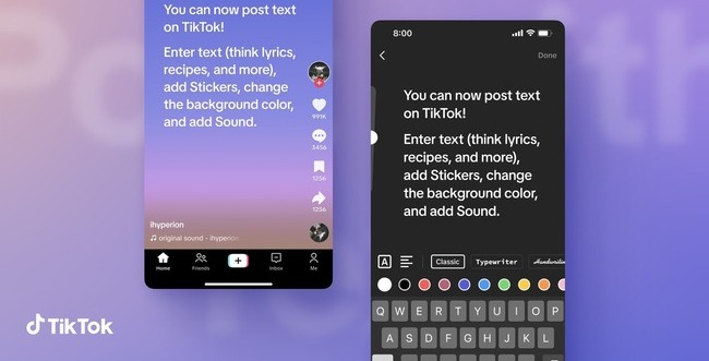 TikTok platforması yenilik "yazır": Artıq mətn postları paylaşmaq m&uuml;mk&uuml;n olacaq