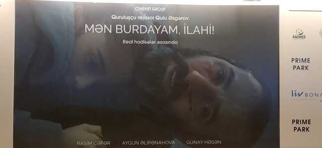 Şəhid və qazilərimizə ithaf olunan &ldquo;Mən burdayam, İlahi!&rdquo; adlı tammetrajlı filmin n&uuml;mayişi ke&ccedil;irilib - Video