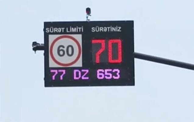 Avtomobil yollarında maşınların s&uuml;rətini g&ouml;stərən yeni monitorlar niyə quraşdırılıb: DİN-dən a&ccedil;ıqlama