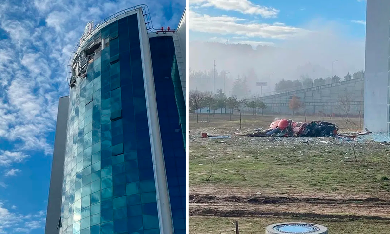 T&uuml;rkiyədə helikopterin xəstəxanaya &ccedil;ırpılması nəticəsində 4 nəfər &ouml;l&uuml;b