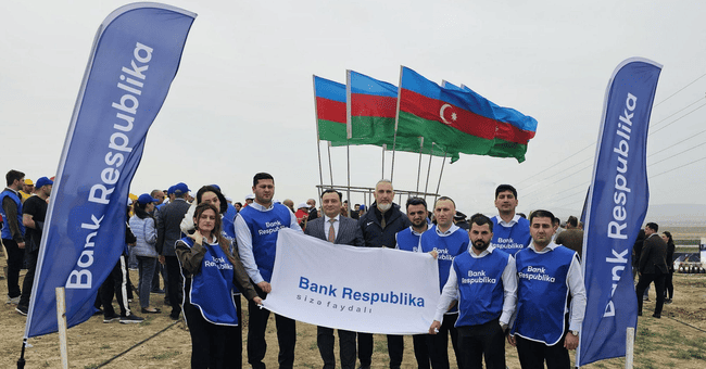 Bank Respublika rəhbərliyi və əməkdaşları ağacəkmə aksiyasında iştirak etdi