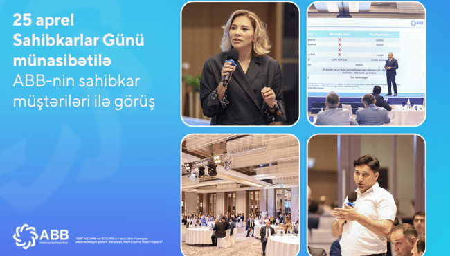 ABB Sahibkarlar G&uuml;n&uuml;n&uuml; m&uuml;ştəriləri ilə qeyd etdi!