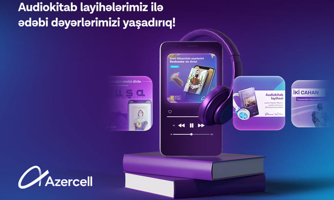 Azercell audiokitabları hər kəs &uuml;&ccedil;&uuml;n əl&ccedil;atan edir!