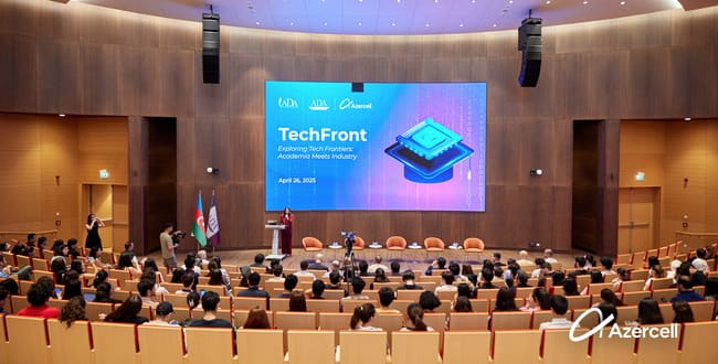Azercell və ADA Universiteti Fondunun tərəfdaşlığı &ccedil;ər&ccedil;ivəsində &ldquo;TechFront&rdquo; akademiya-sənaye g&ouml;r&uuml;ş&uuml; ke&ccedil;irildi