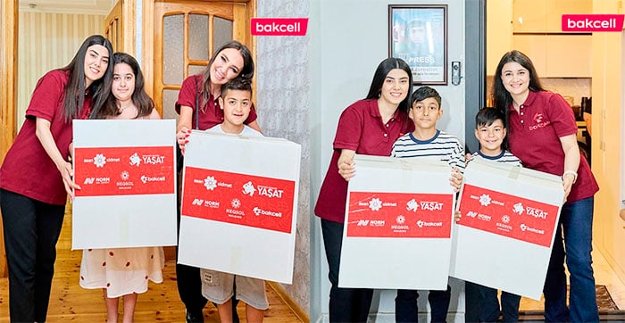 “Bakcell” “YAŞAT” Fondunun “Hədiyyə Karvanı” layihəsinə qoşuldu