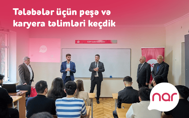 &ldquo;Nar&rdquo;ın dəstəyi ilə tələbələr &uuml;&ccedil;&uuml;n təlimlər ke&ccedil;irildi