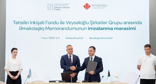 Veysəloğlu Şirkətlər Qrupundan Qarabağ Universitetinə təhsil dəstəyi – 50 tələbəyə təqaüd ayrıldı