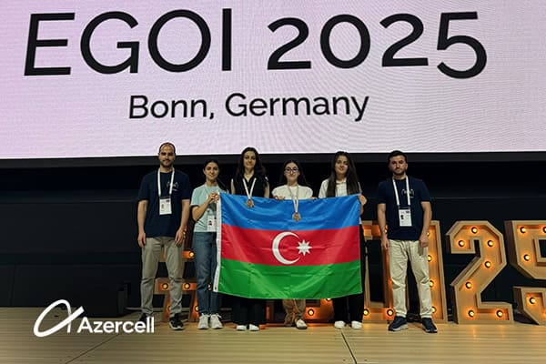 Azercell-in dəstəklədiyi milli komanda Avropa Qızlar İnformatika Olimpiadasında uğur qazanıb