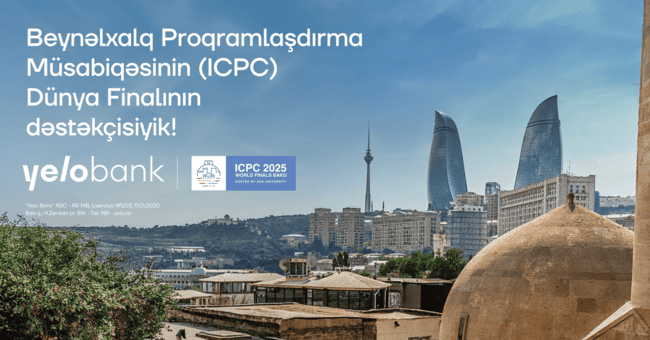 Yelo Bank ICPC D&uuml;nya Finalının bank tərəfdaşıdır