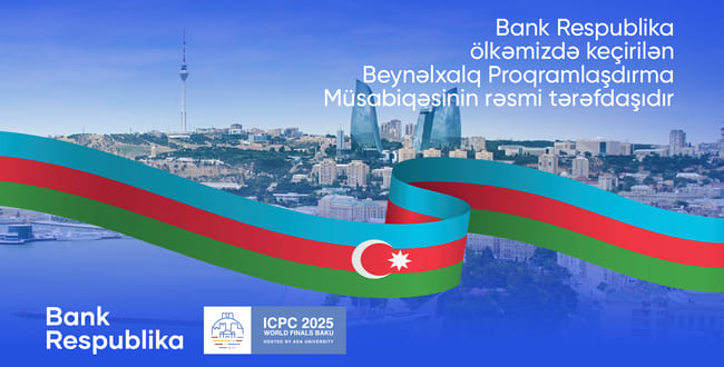 Bank Respublika Beynəlxalq Proqramlaşdırma M&uuml;sabiqəsinin tərəfdaşıdır!