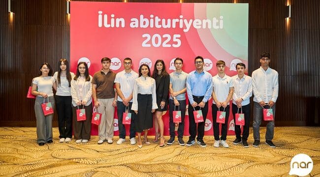 &ldquo;Nar&rdquo; ilin ən uğurlu abituriyentlərini m&uuml;kafatlandırdı