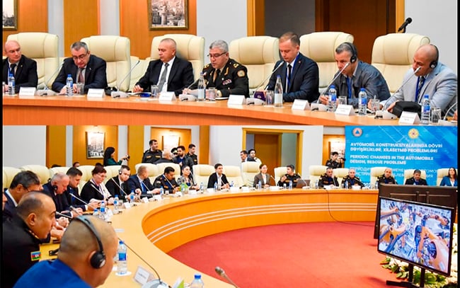 "Avtomobil konstruksiyalarında d&ouml;vri dəyişikliklər xilasetmə problemləri" adlı 4-c&uuml; Beynəlxalq Elmi-Praktiki konfrans ke&ccedil;irilib