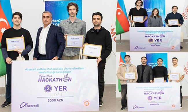 Azercell “CyberCell Hackathon” müsabiqəsinin qaliblərini elan etdi