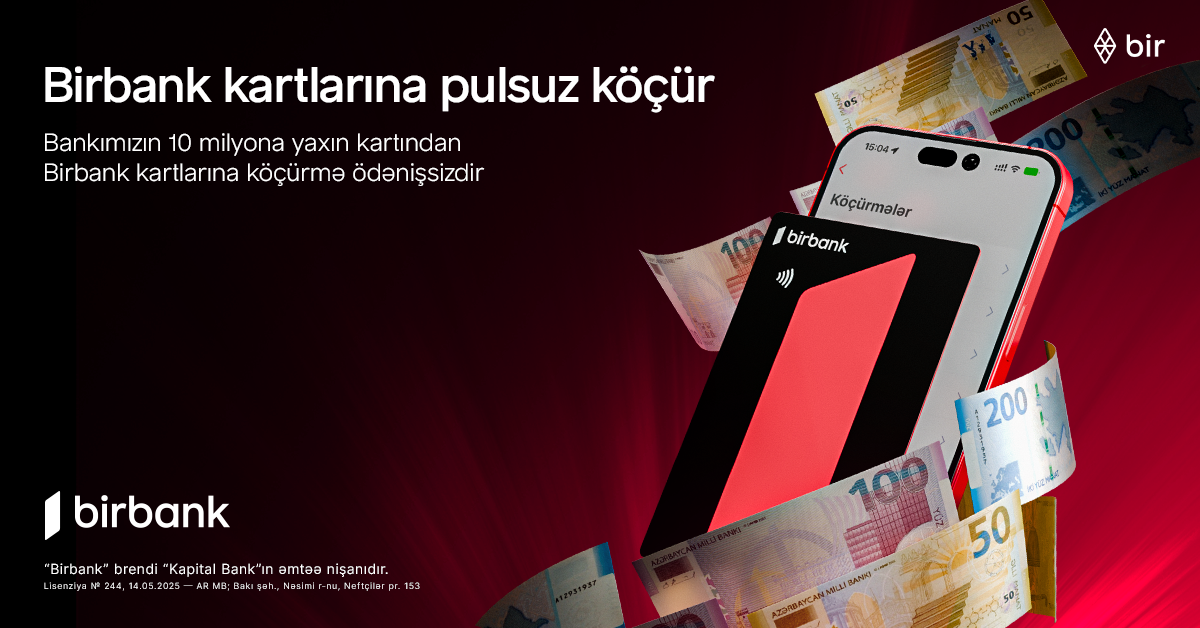 Birbanklı olmaq &uuml;st&uuml;nl&uuml;kd&uuml;r