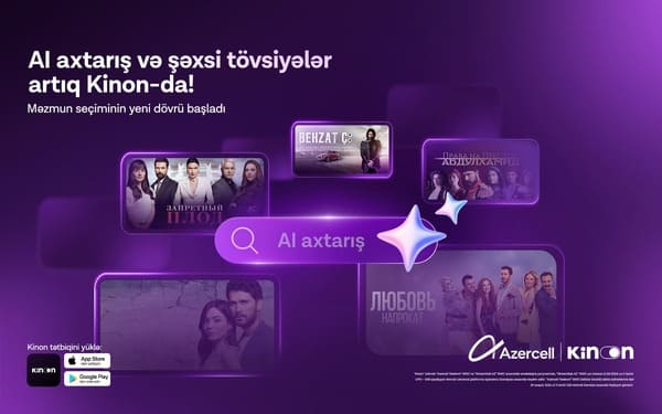 Azercell Kinon tətbiqini s&uuml;ni intellektlə g&uuml;cləndirib