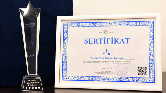 &ldquo;Azərişıq&rdquo; ASC &ldquo;ASAN xidmət indeksi&rdquo; &uuml;zrə qiymətləndirmə nəticələrinə əsasən 3-c&uuml; dəfə ardıcıl olaraq birinci yerə layiq g&ouml;r&uuml;l&uuml;b