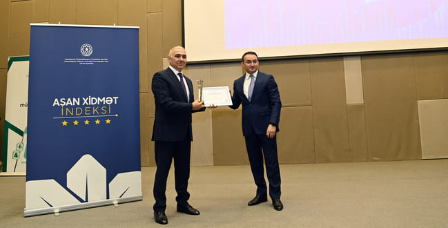 “Azərişıq” ASC “ASAN xidmət indeksi” üzrə qiymətləndirmə nəticələrinə əsasən 3-cü dəfə ardıcıl olaraq birinci yerə layiq görülüb