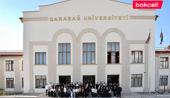 Bakcell və Gənclər Fondu Qarabağ Universitetində tələbələrlə g&ouml;r&uuml;ş ke&ccedil;irib