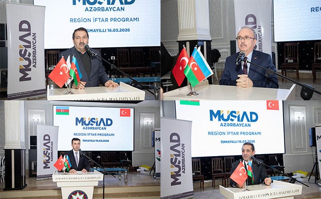 MÜSİAD Azərbaycan İsmayıllıda şəhid ailələri, qazilər və Axısqa türkləri üçün iftar süfrəsi təşkil edib