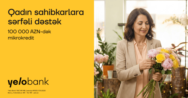 8 Mart ərəfəsində xanım sahibkarlara mikrokredit illik cəmi 8%-dən!