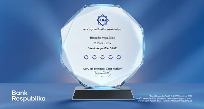 Bank Respublika-nın sosial, təhsil və innovasiya sahəsində layihələri m&uuml;kafata layiq g&ouml;r&uuml;l&uuml;b