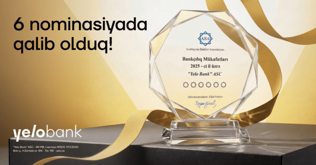 Yelo Bank 6 nominasiya &uuml;zrə qalib se&ccedil;ildi