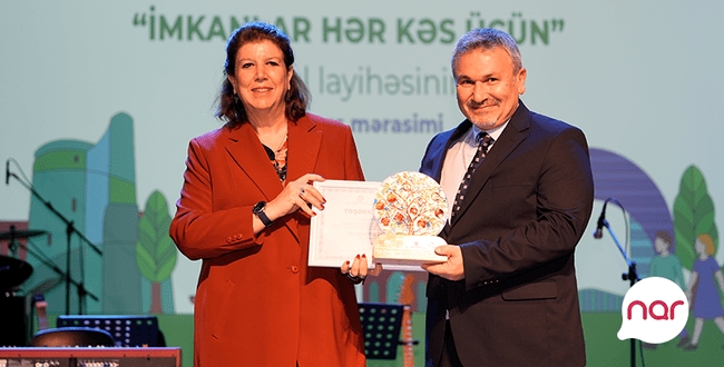 “Nar” “İmkanlar hər kəs üçün” layihəsinin bağlanış mərasimində iştirak edib