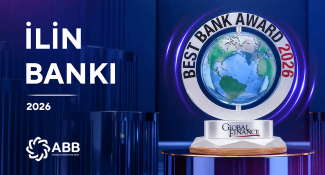 &ldquo;Global Finance&rdquo; ABB-ni yenidən &ouml;lkə &uuml;zrə &ldquo;İlin ən yaxşı bankı&rdquo; se&ccedil;di!