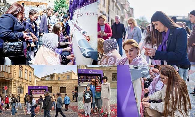 Azercell Beynəlxalq Xalça Festivalında “Minlərlə ilmə, bir güc” xalçasını təqdim etdi