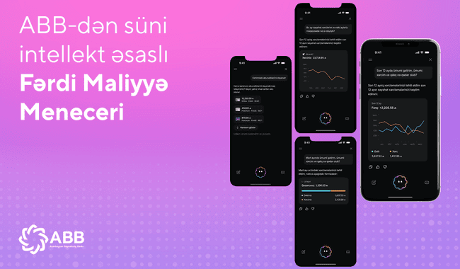 ABB-dən süni intellekt əsaslı Fərdi Maliyyə Meneceri!
